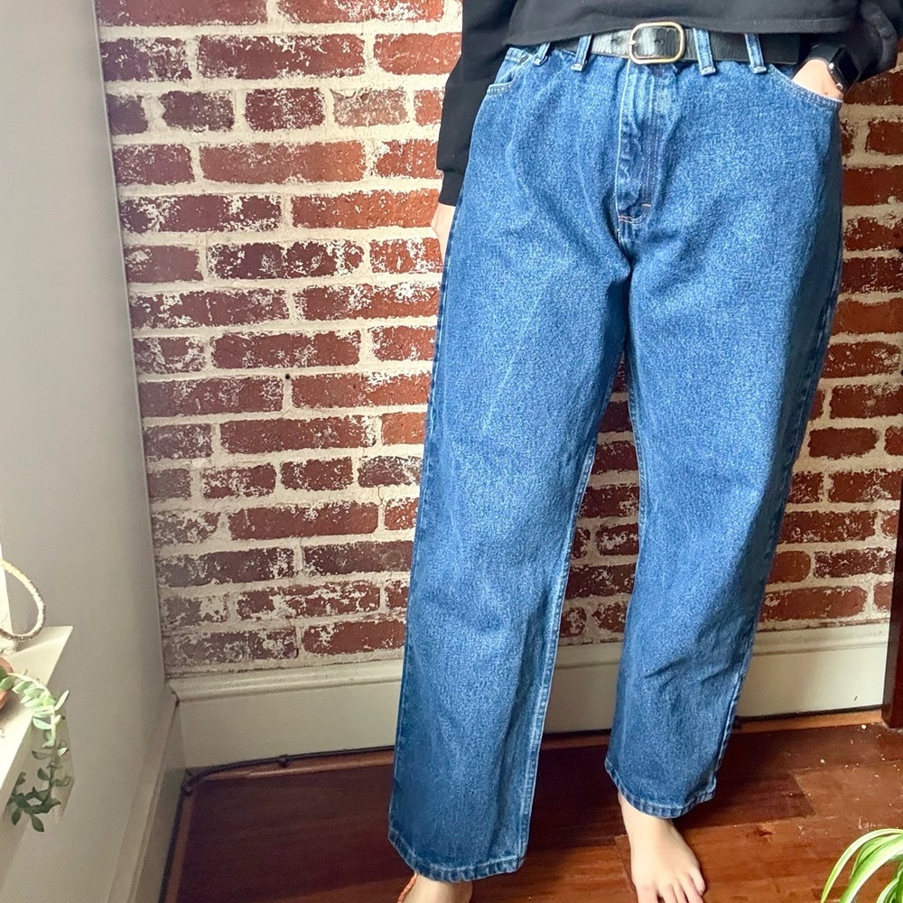 Wrangler dark wash relaxed fit jeans